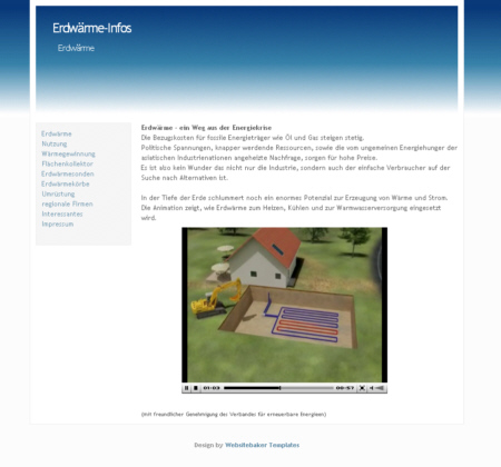 Erdwärme Infos
